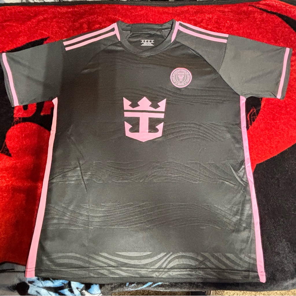Lionel Messi Inter Miami Cf Mens Soccer Away Jersey - Pink/Black - Size Xl